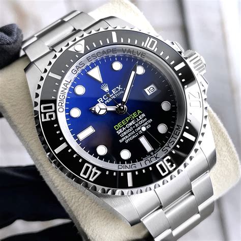 rolex deepsea blue strap size|Rolex deepsea price new.